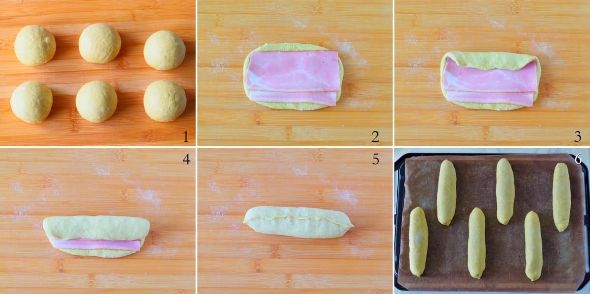 スパイシーカレーベーコン分割~成形 (1)