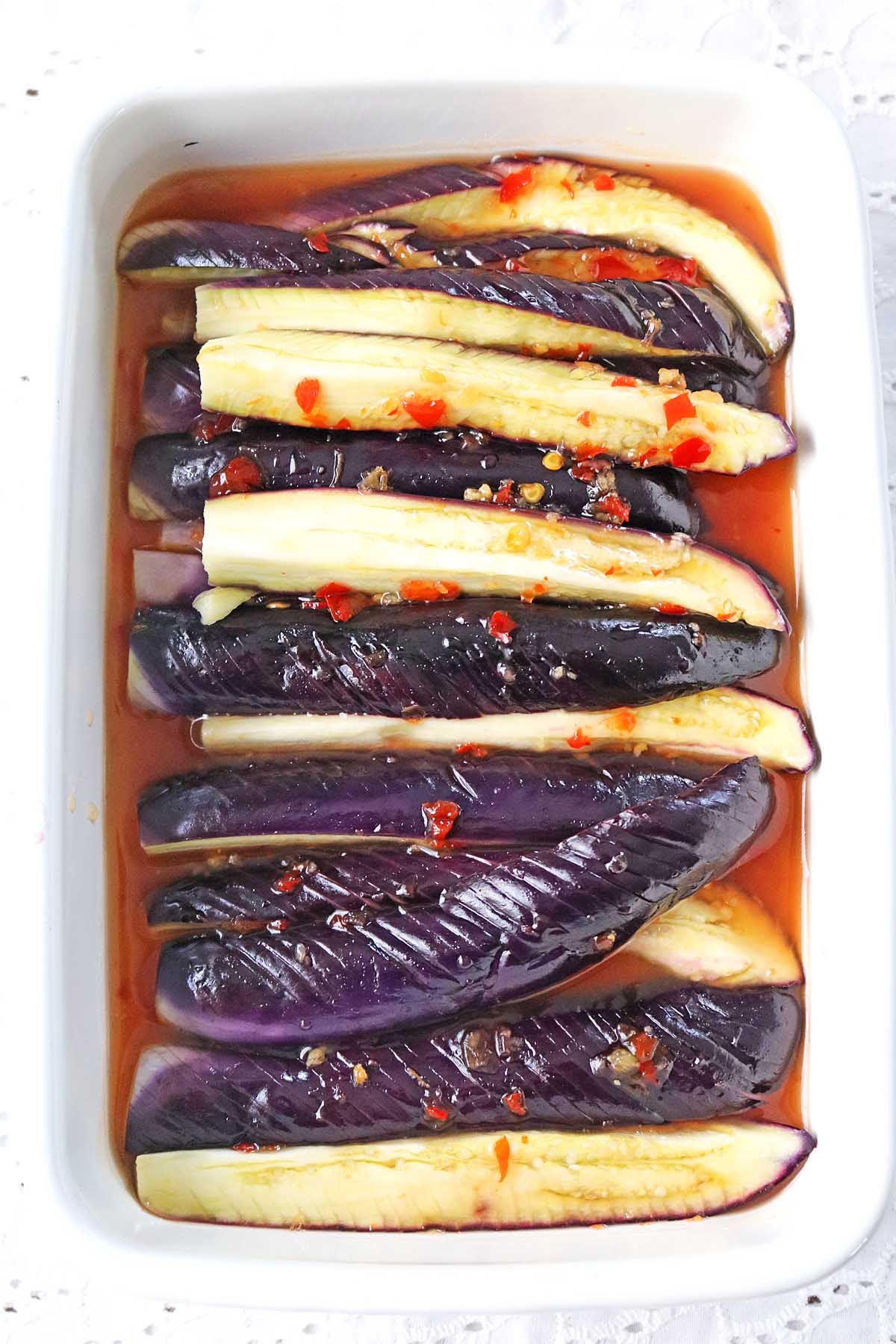 なすのスイチリ和え６