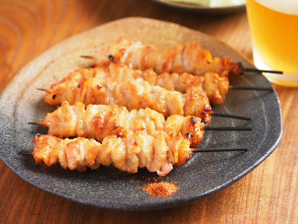 焼鳥、とり皮の塩焼きの作り方