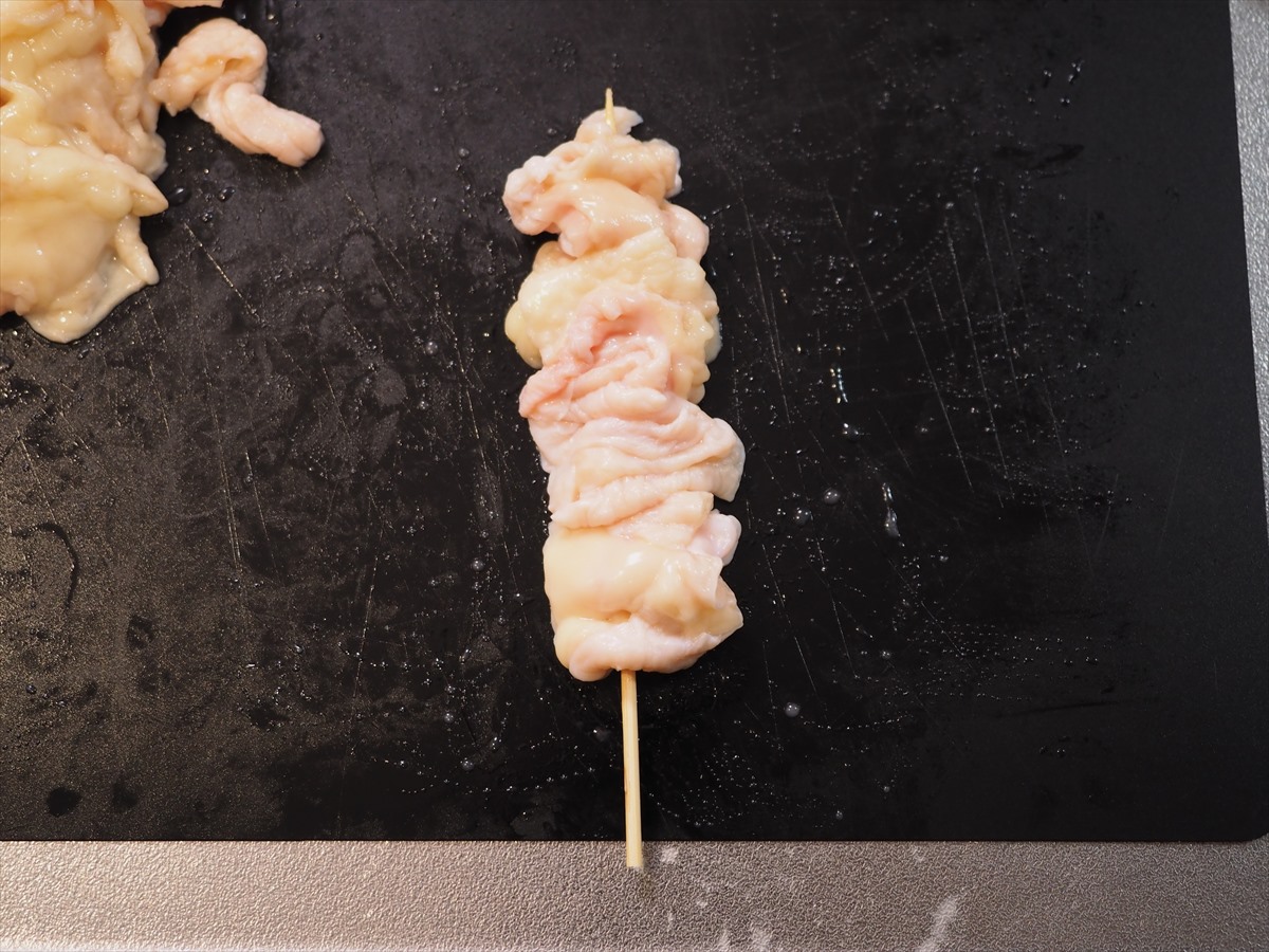 焼鳥、とり皮の塩焼きの作り方