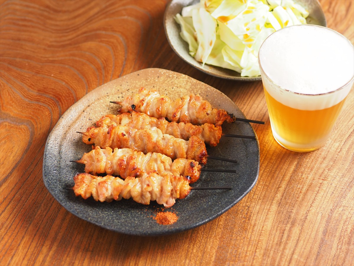 焼鳥、とり皮の塩焼きの作り方
