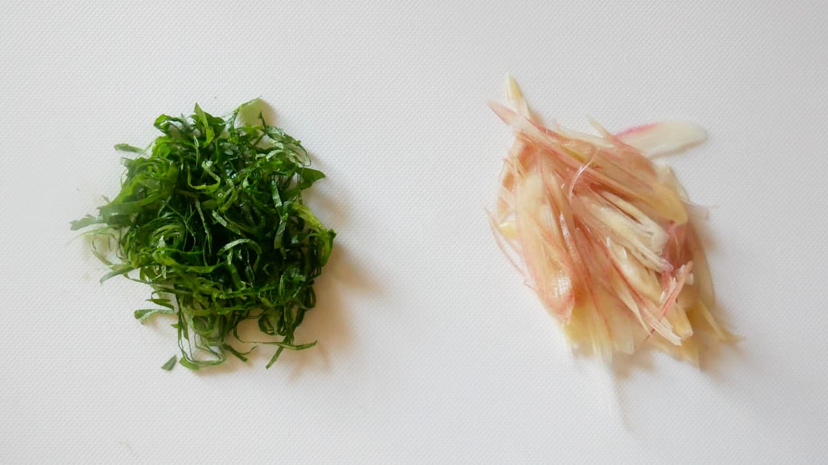 薬味混ぜご飯工程1