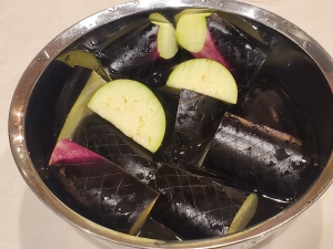 レンジでなすの揚げ浸しの作り方2