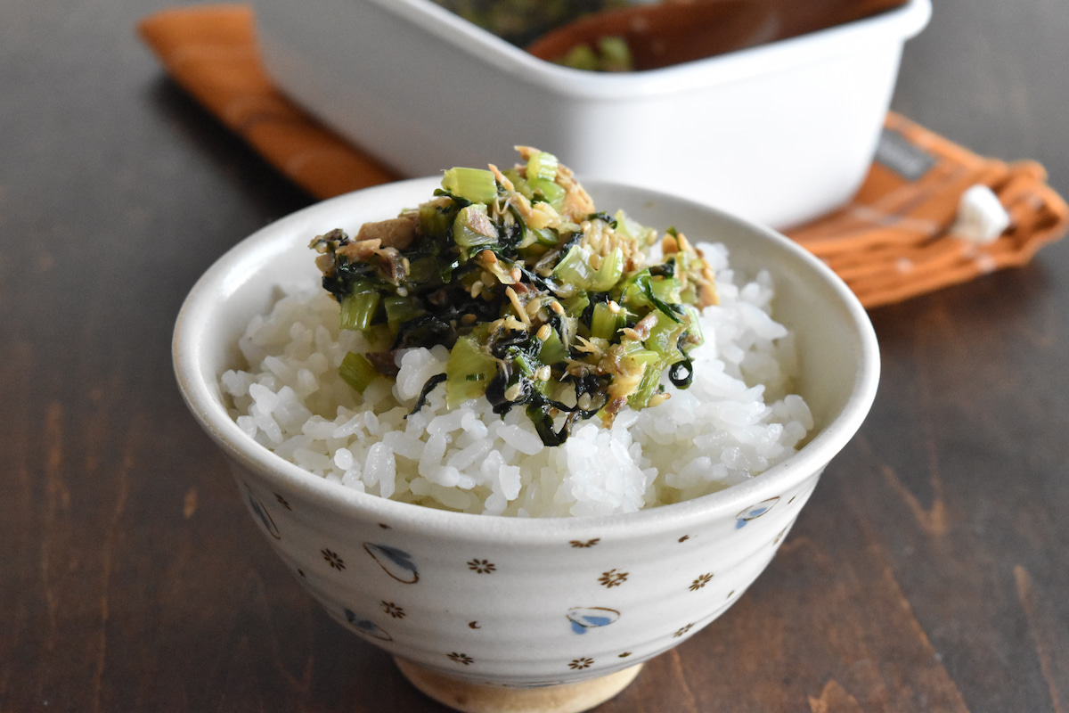 ご飯にのせてみる