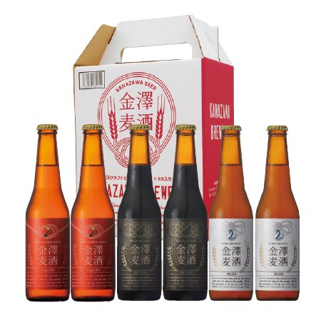金澤麦酒6本セット【ペールエール・スタウト・ヴァイツェン】／金澤ブルワリー