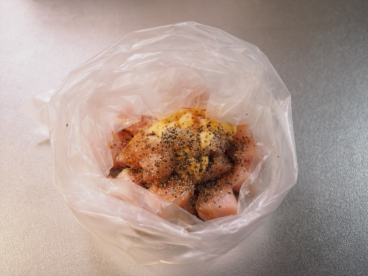 鶏むね肉のにんにくマヨネーズ焼鳥