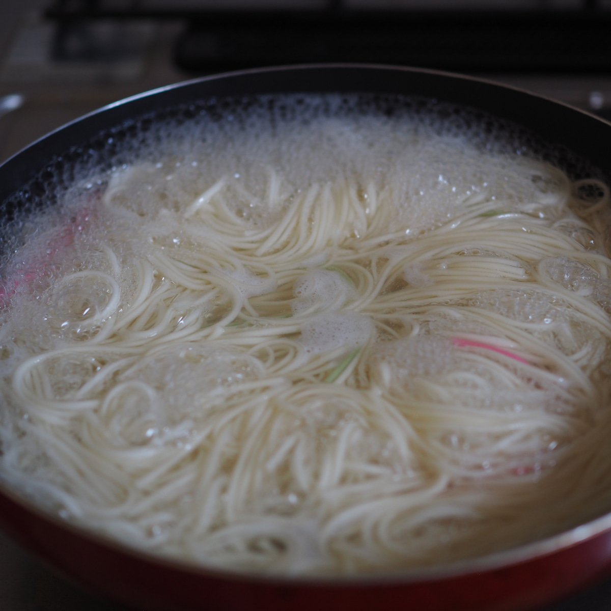 冷やし担々冷や麦　作り方1-1