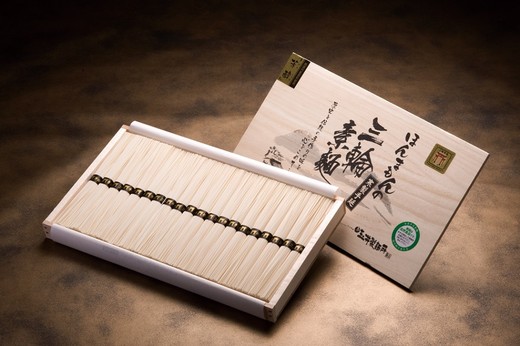 K-芳醇1kg木箱／手延べ三輪そうめん玉井製麺所