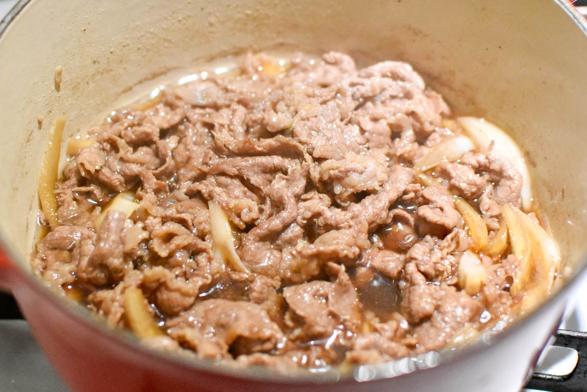 甘辛い肉