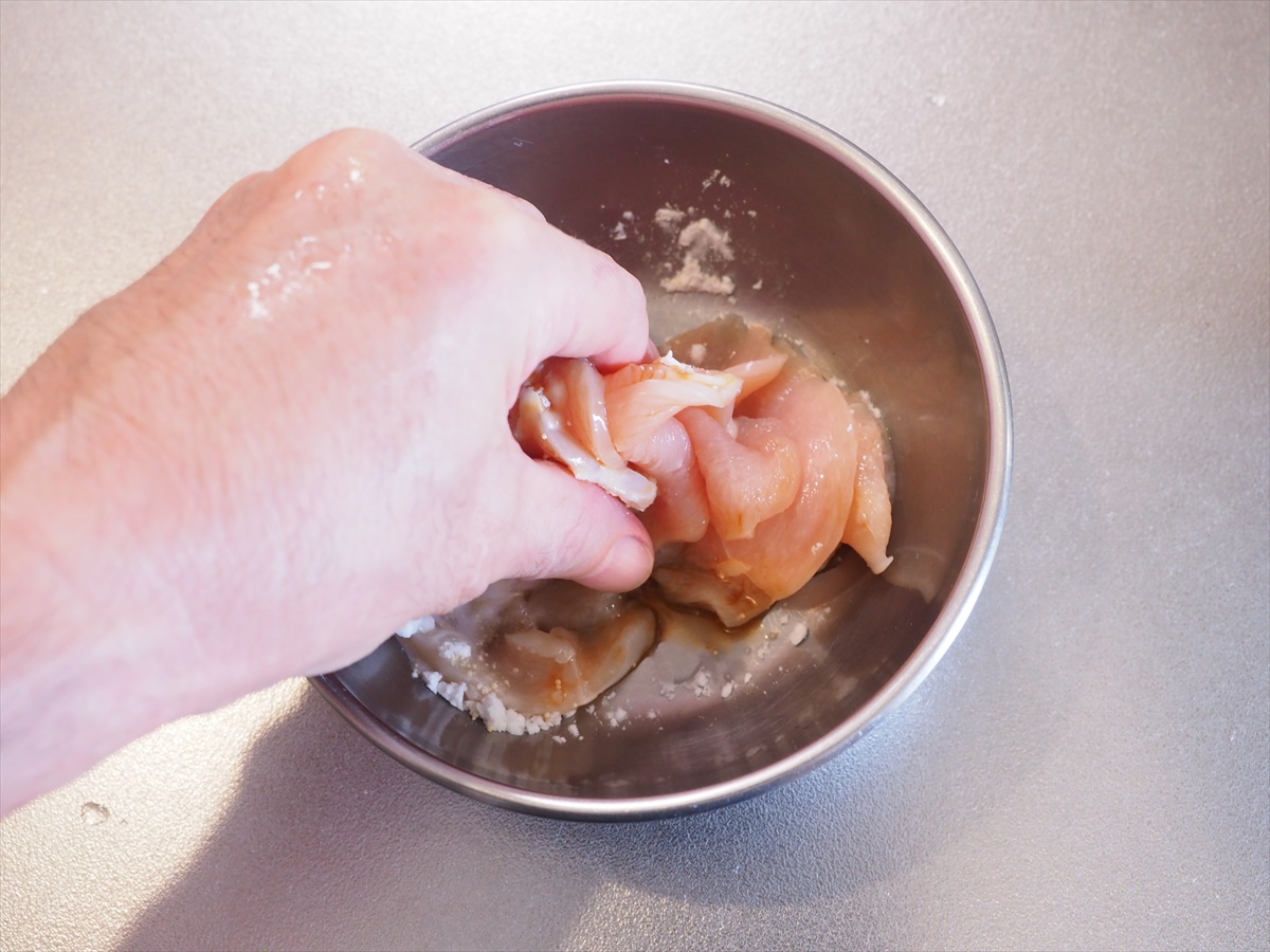 鶏むね肉とこんにゃくのかさ増し焼きそば