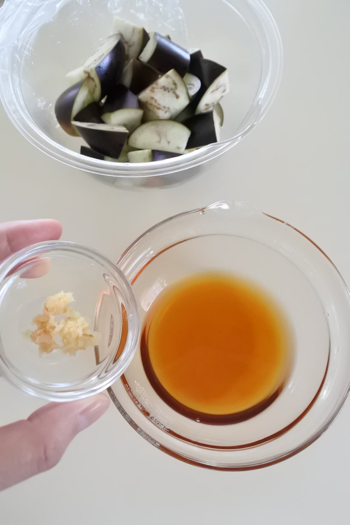 なすのレンチン煮