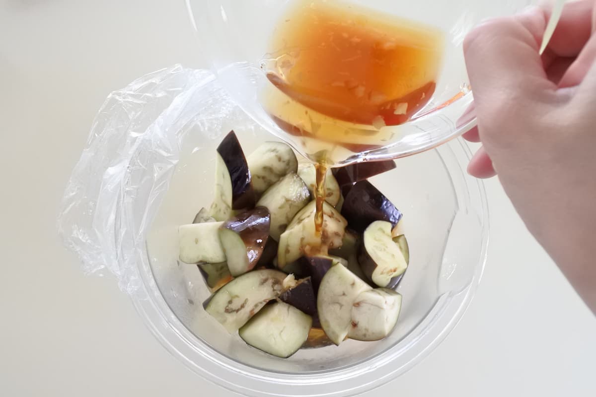 なすのレンチン煮