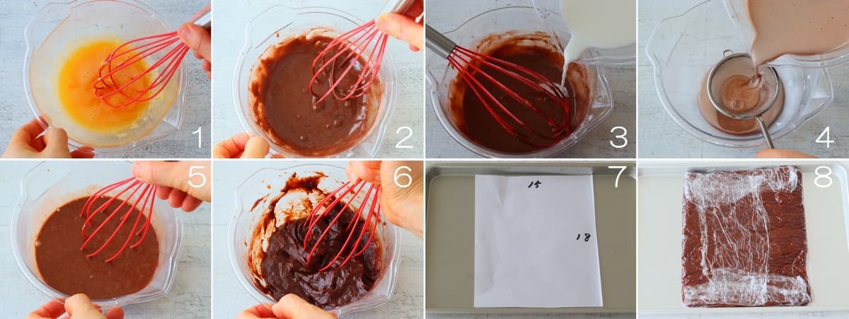 チョコツイストチョコシート作り