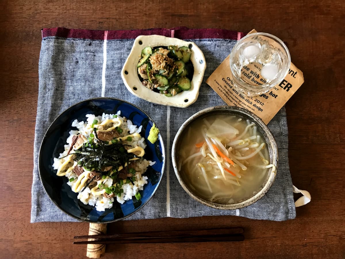 さば缶づくしの朝ごはん