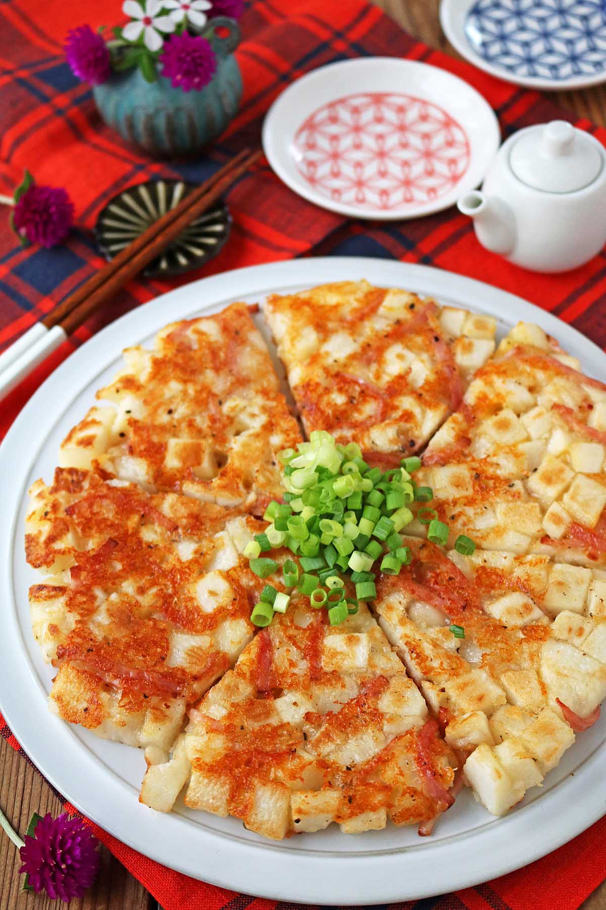 長芋とベーコンチーズのガレット