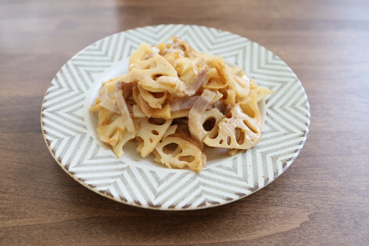 れんこんとベーコンのレンチン
