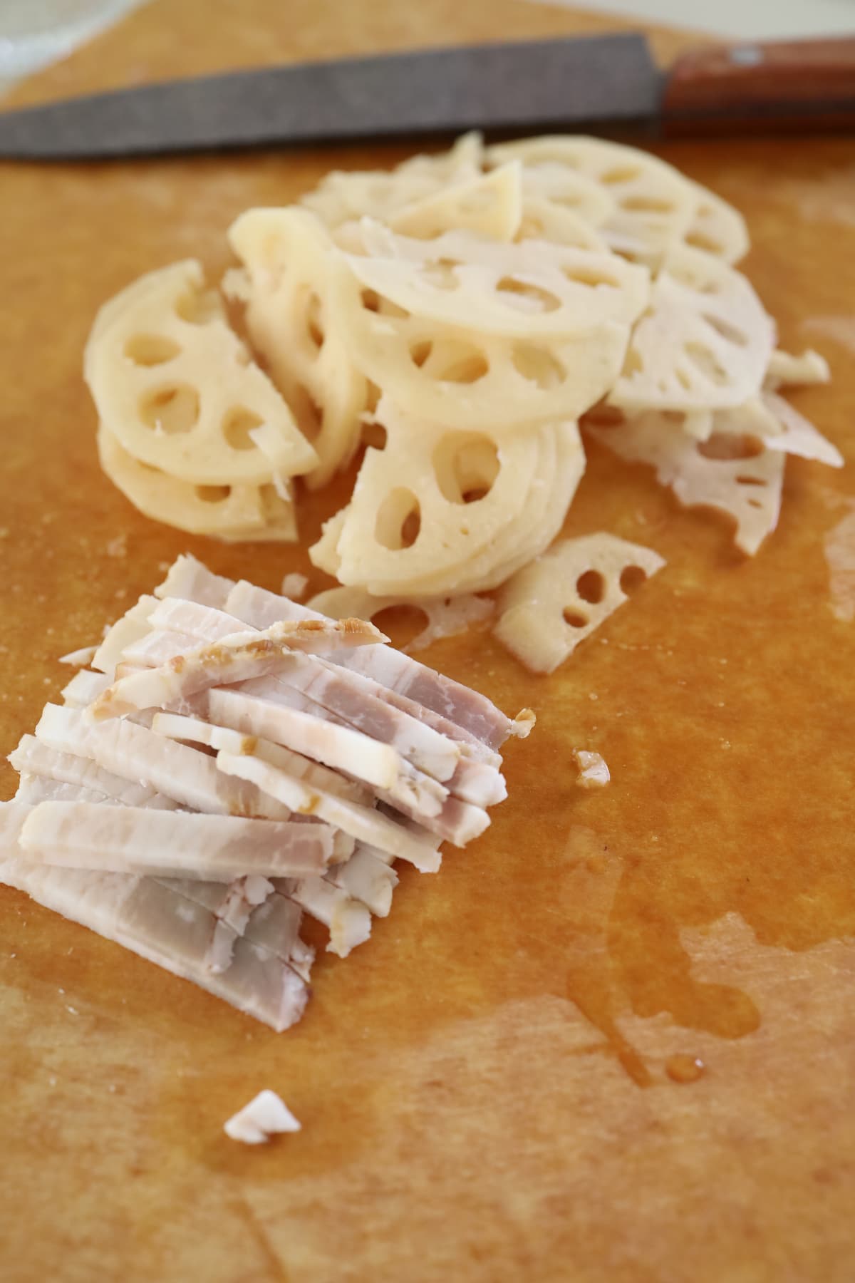 「れんこんとベーコンのレンジ蒸し」