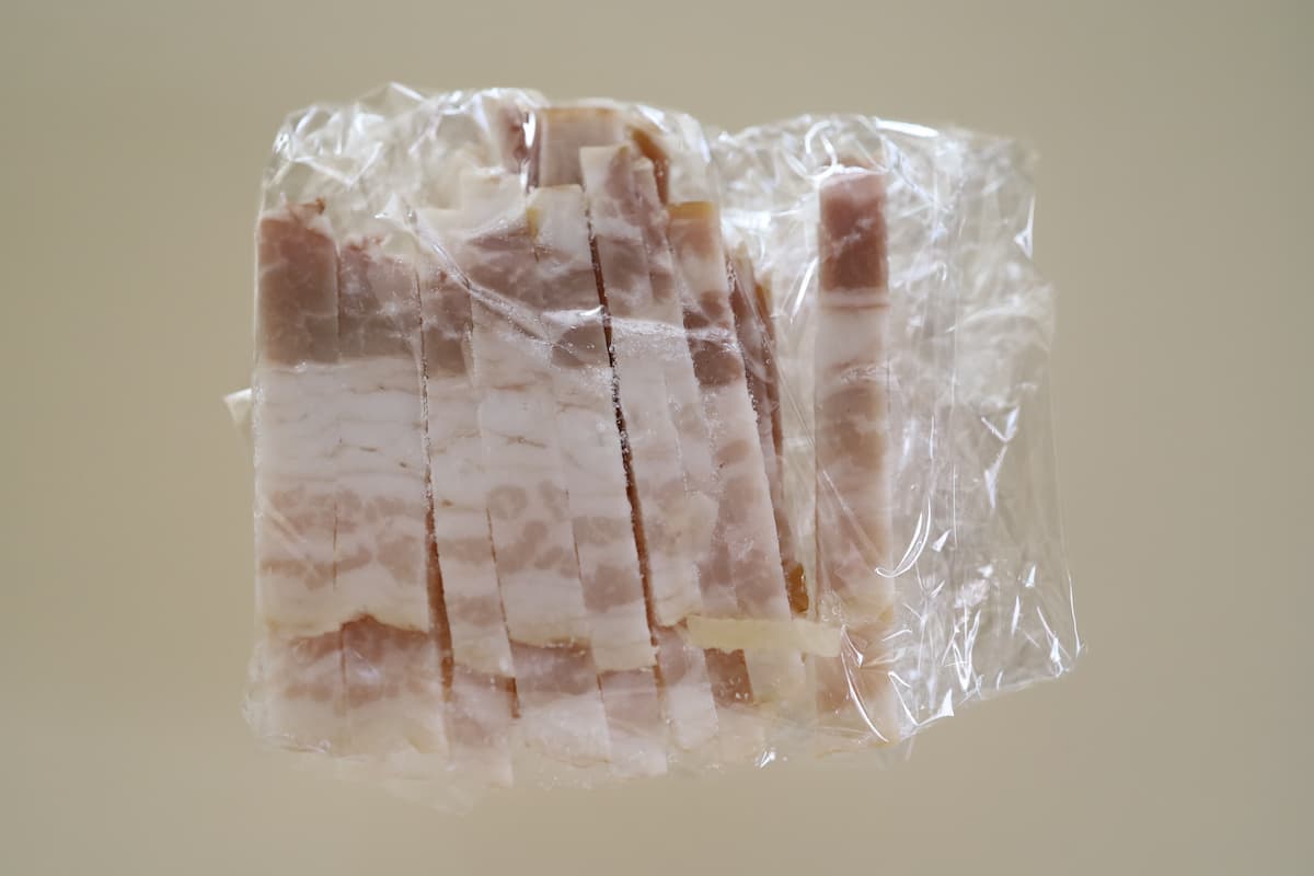 「れんこんとベーコンのレンジ蒸し」
