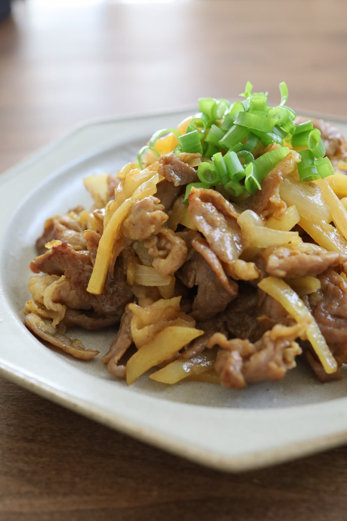 豚こまとじゃがいものカレー炒め
