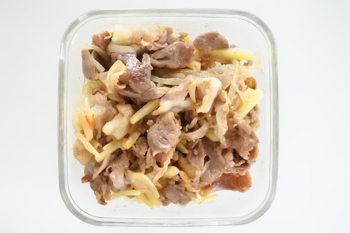 豚こまとじゃがいものカレー炒め