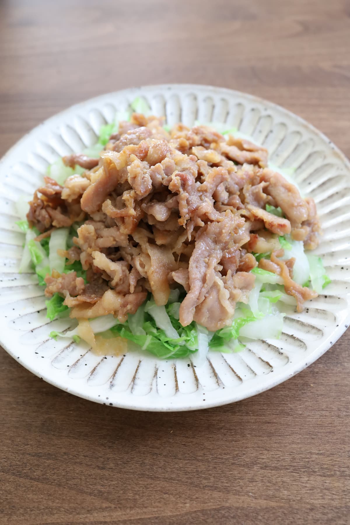 白菜と豚肉のみそ炒め