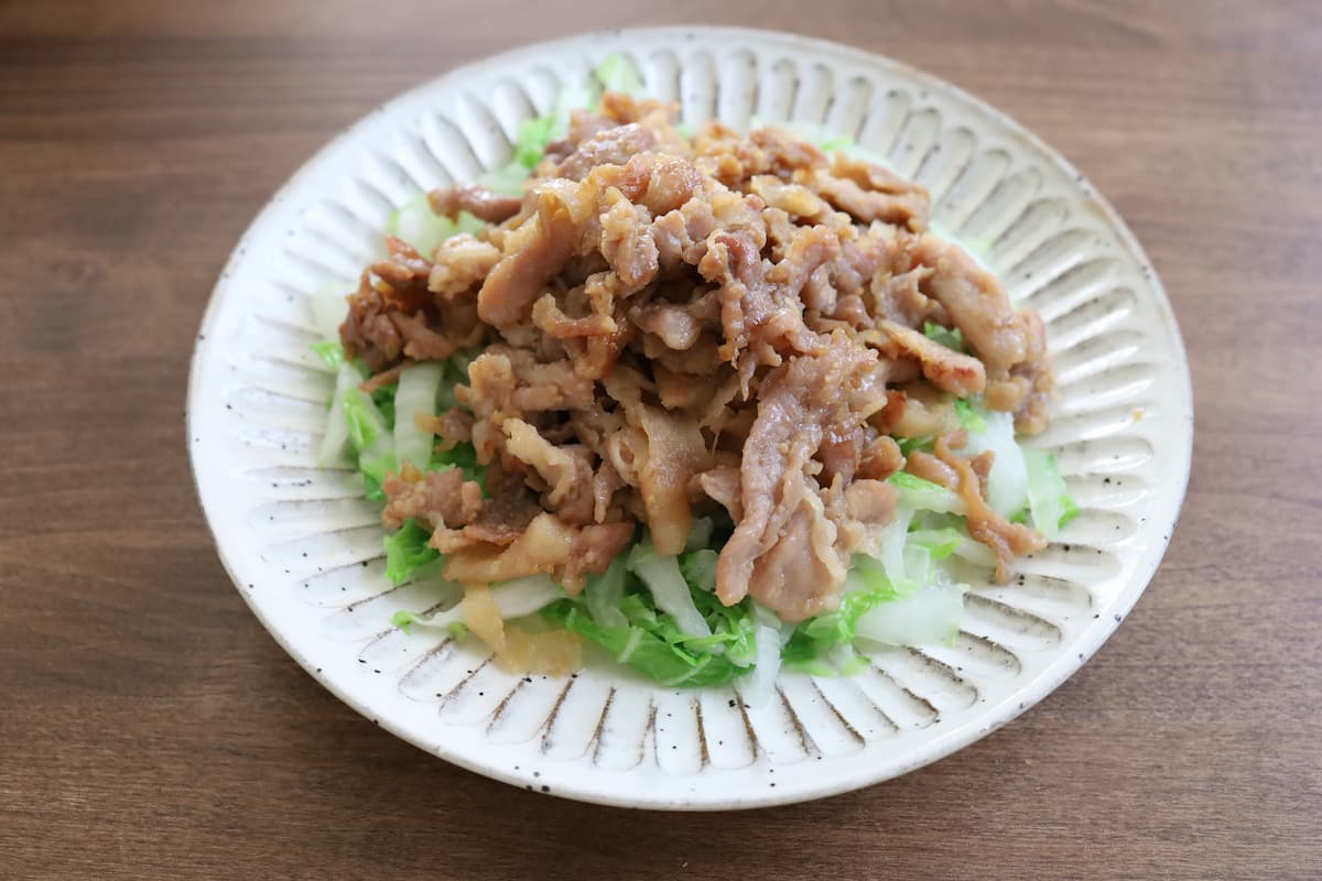 白菜と豚肉のみそ炒め