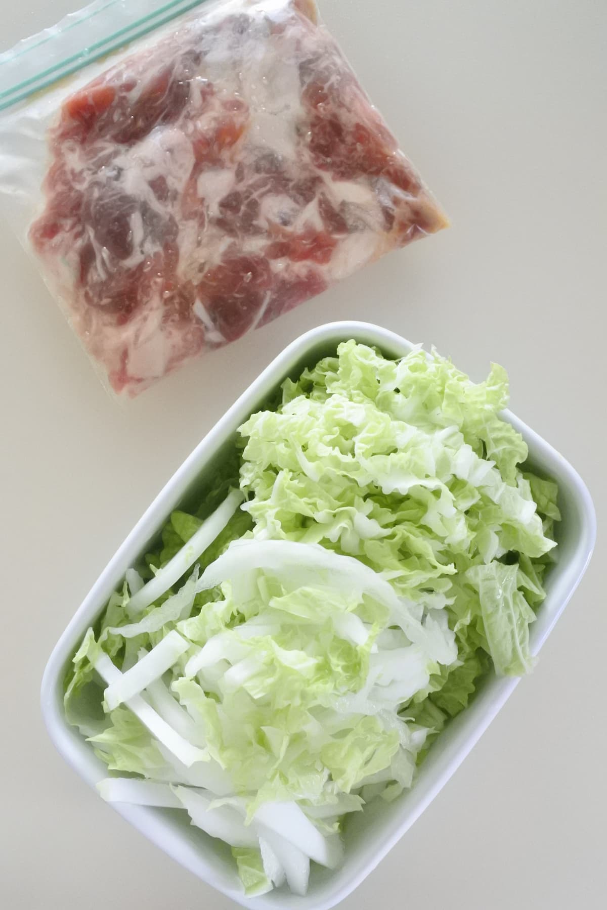 白菜と豚肉のみそ炒め