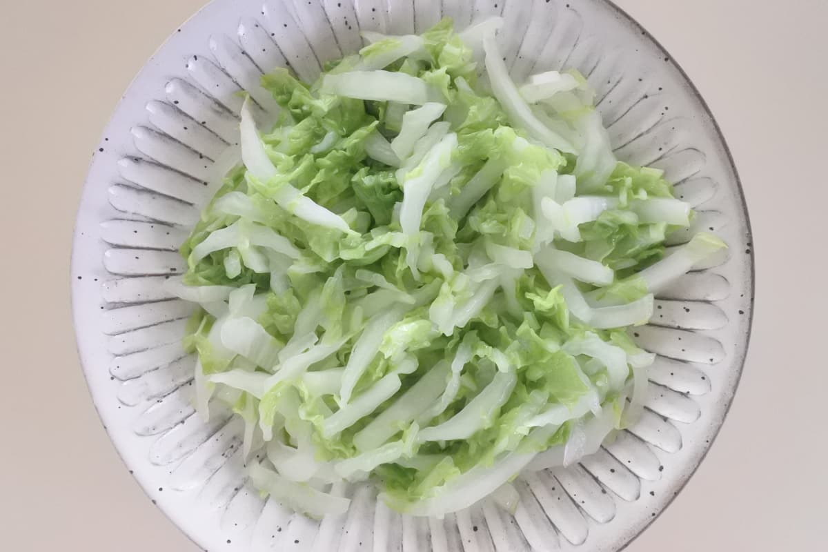 白菜と豚肉のみそ炒め