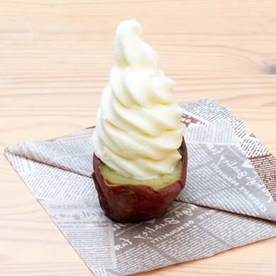 焼き芋ソフトクリーム「イモぽんソフト」4個入／さつまいも農カフェきらら