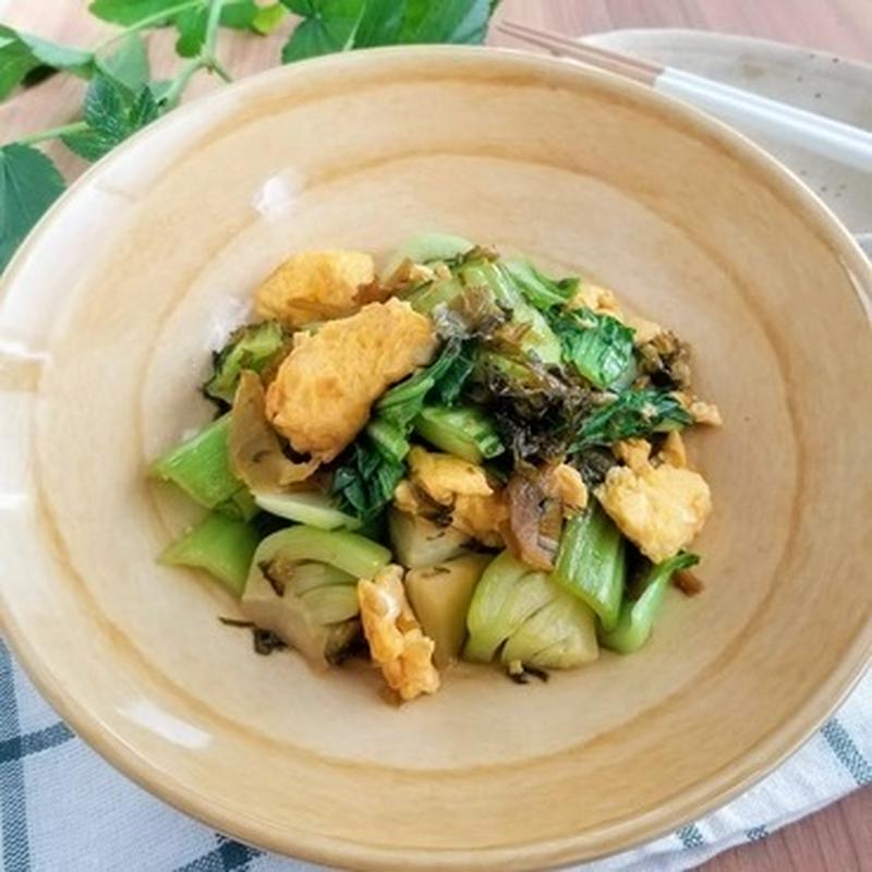 高菜漬けと卵で手軽に一品♪ご飯がすすむかんたんおかず4選