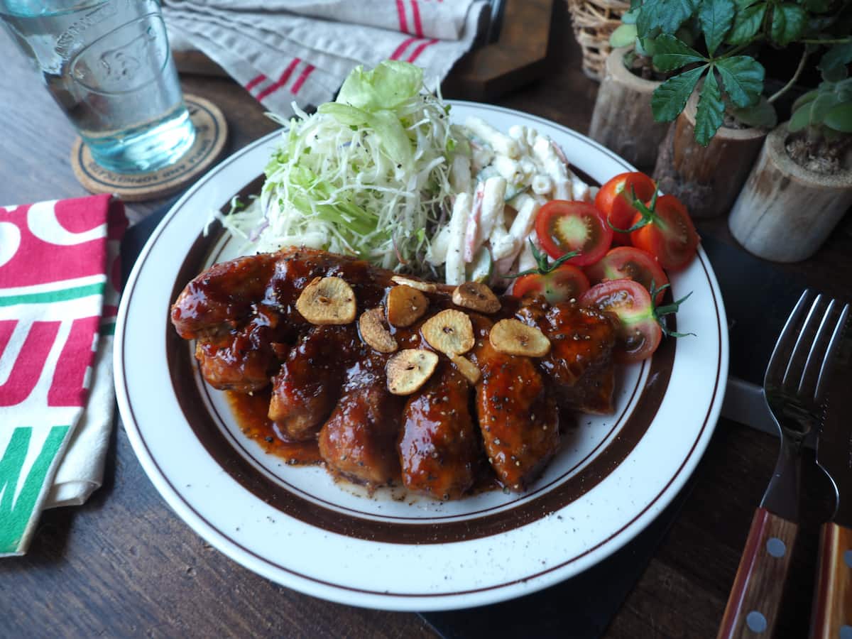 鶏むね肉でトンテキ風