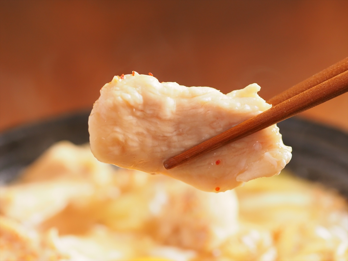 鶏すき焼き風鍋焼きうどん