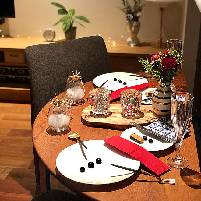 キッチン&ダイニングのクリスマスコーデ集