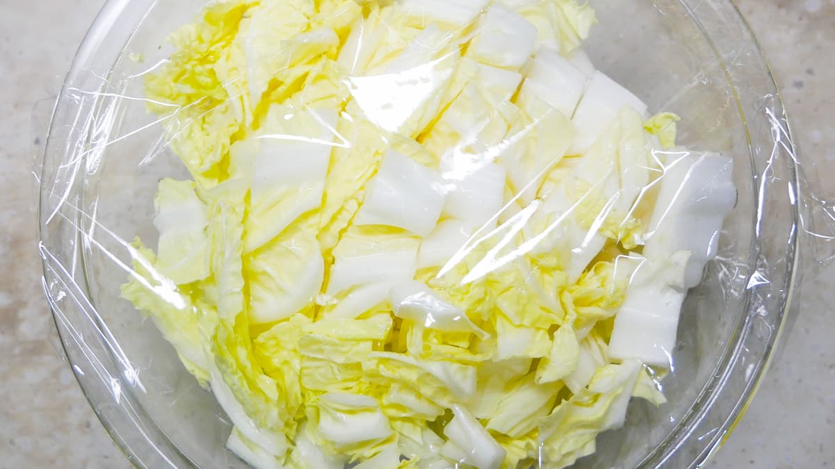 ツナマヨ無限白菜工程1