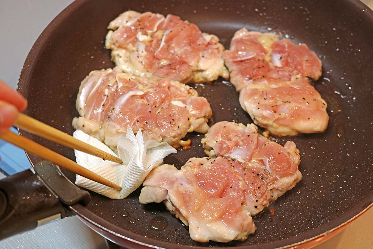 レモンバターチキン９