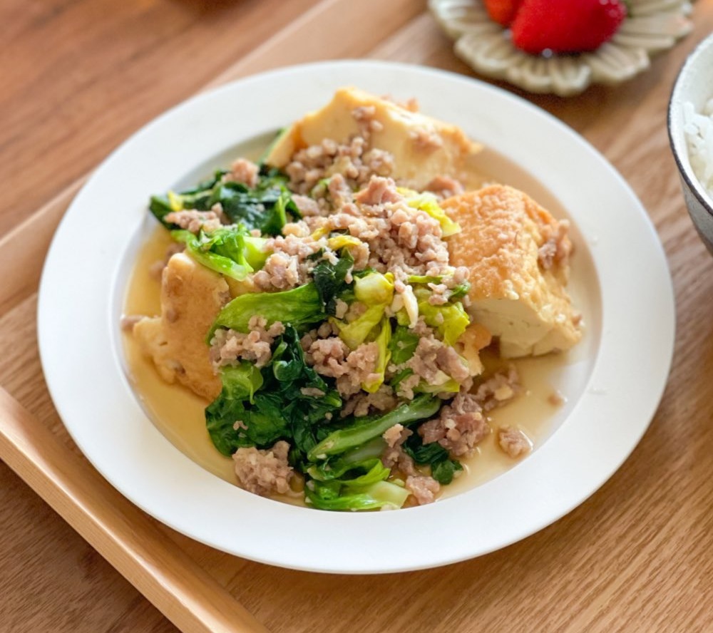 15分で完成!レンチン一発で作れる「厚揚げ」のあったかおかず