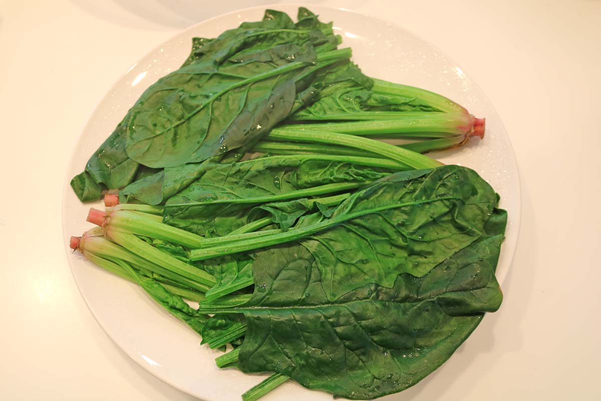 ほうれん草と鶏肉のチーズ焼き２