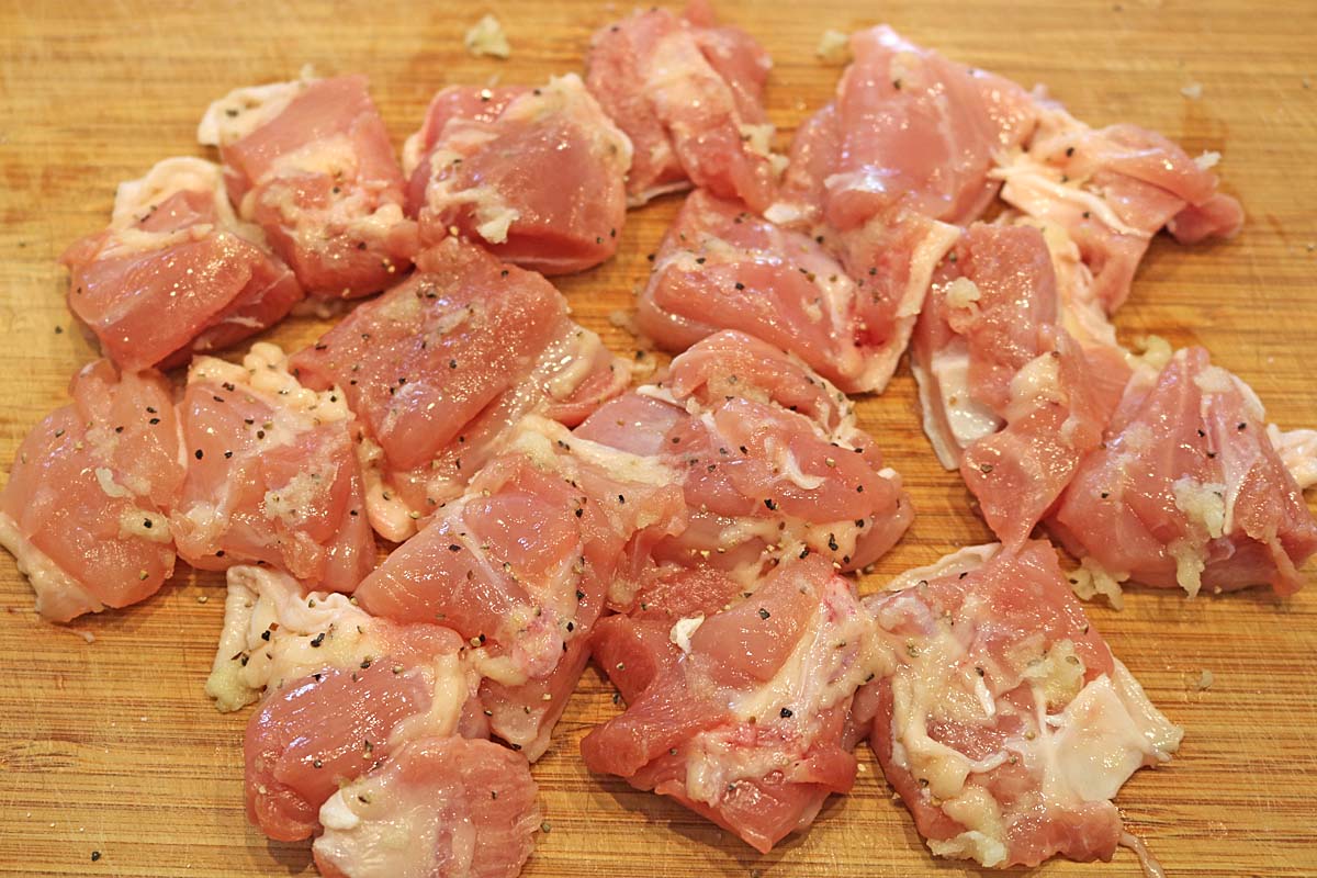 ほうれん草と鶏肉のチーズ焼き４