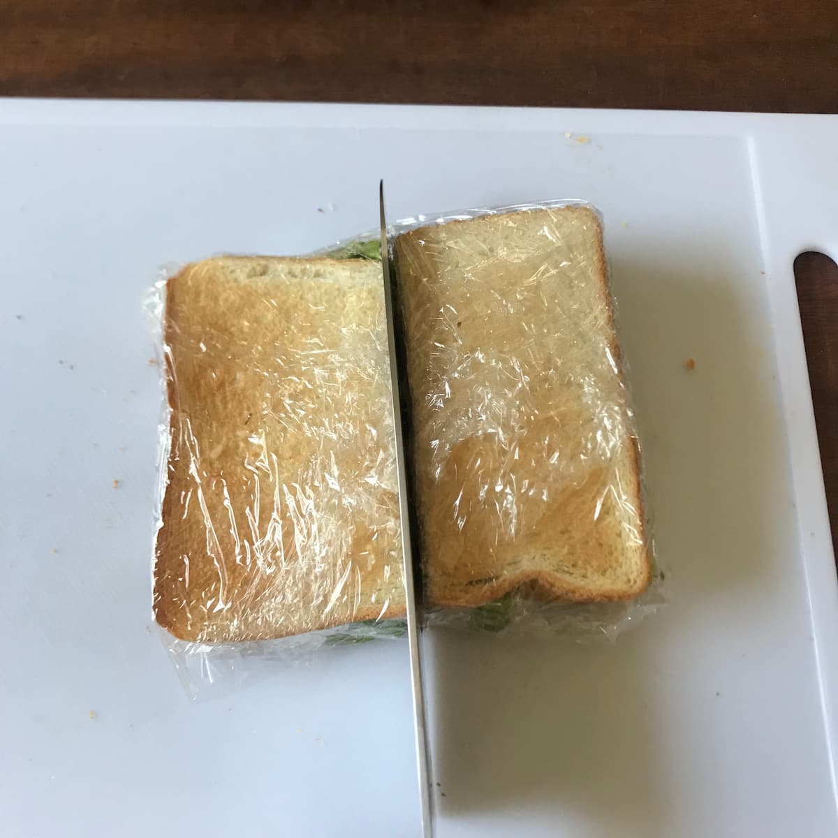 半分に切るところ
