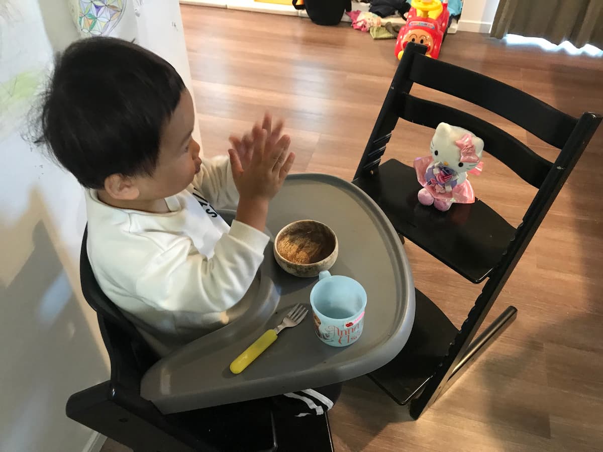 ダイチとキティちゃんの写真