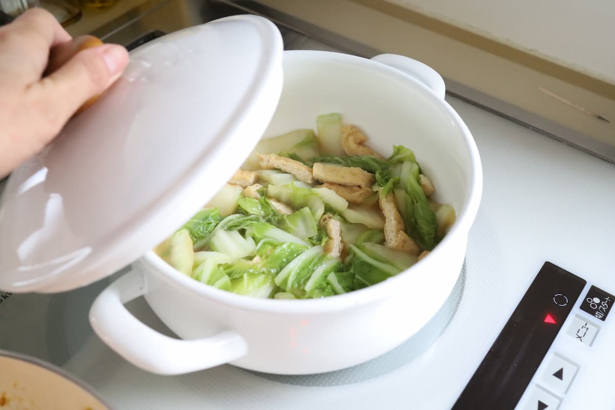 白菜と油揚げの煮浸し