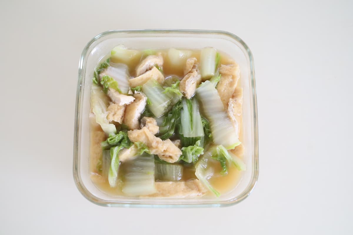白菜と油揚げの煮浸し