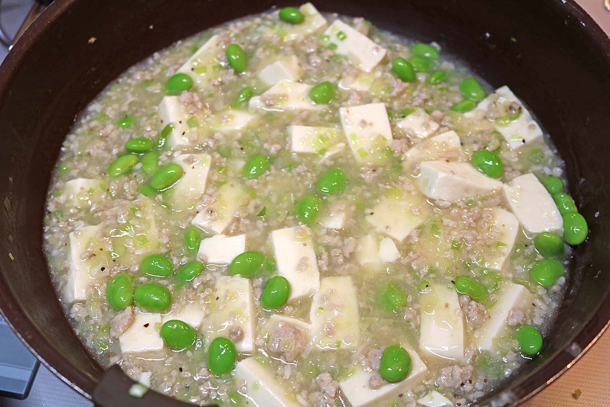 ねぎ塩マーボー豆腐６
