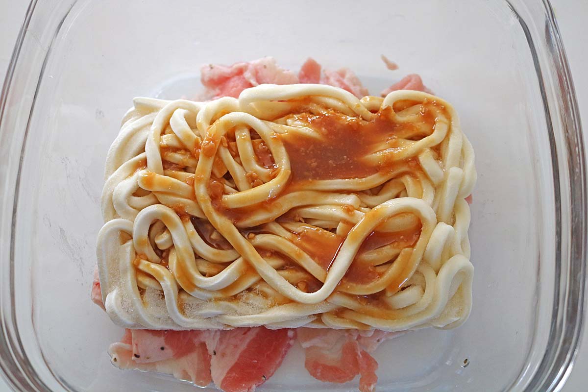 豚バラ白菜うどん5