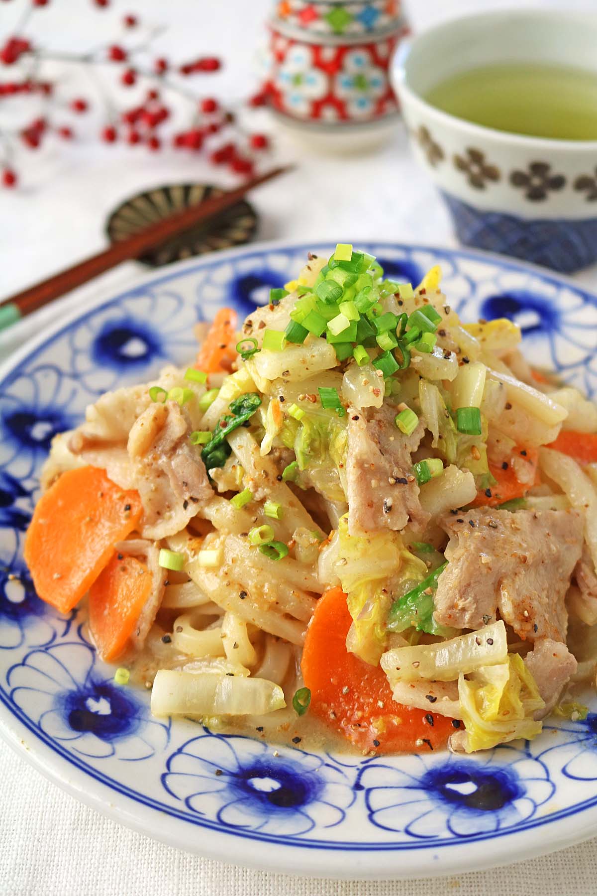 豚バラ白菜うどん8