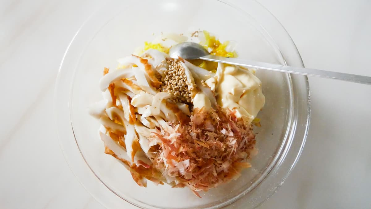 ちくわと白菜のやみつきマヨポン白菜工程3