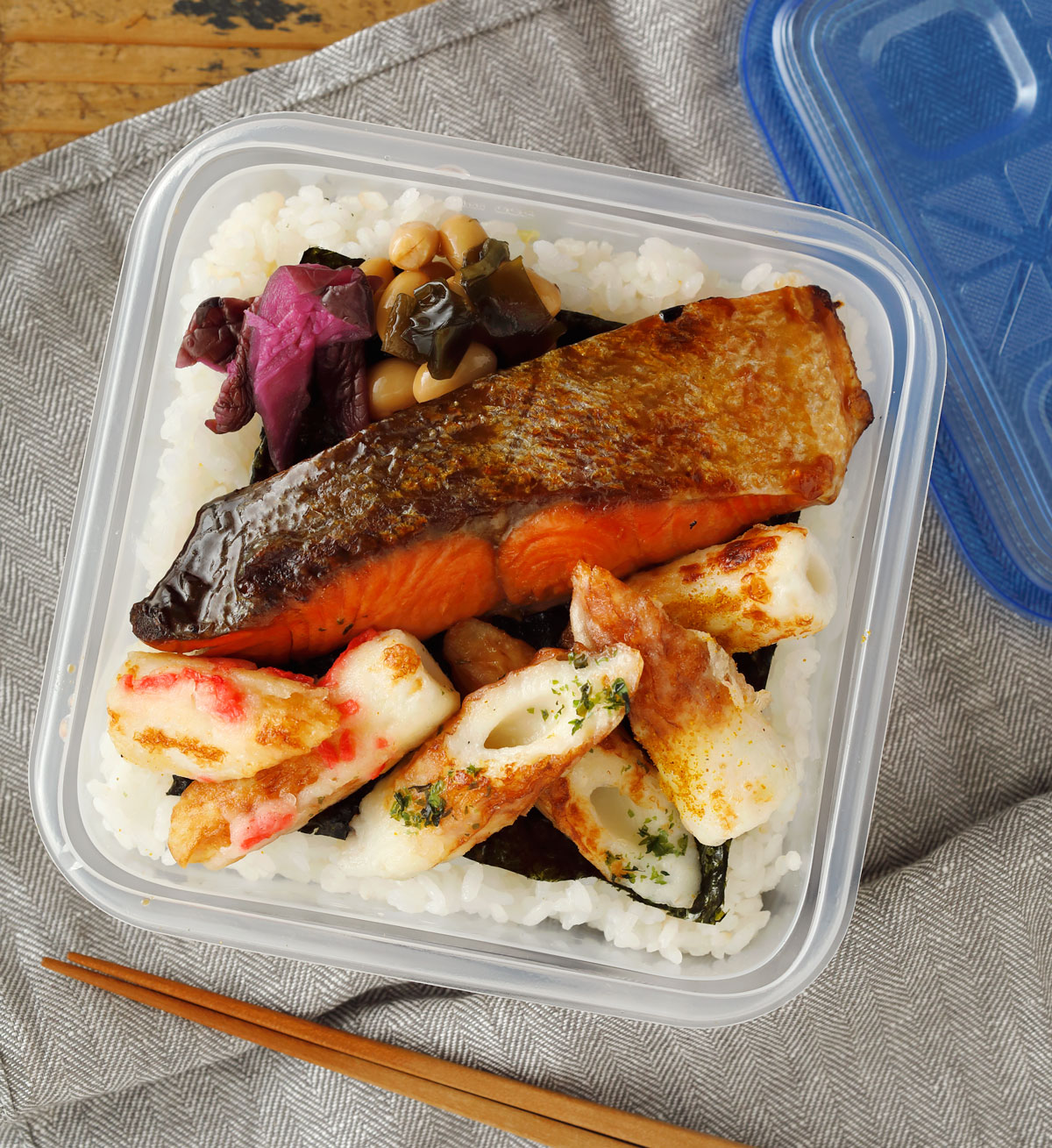 バターしょうゆ鮭のり弁当