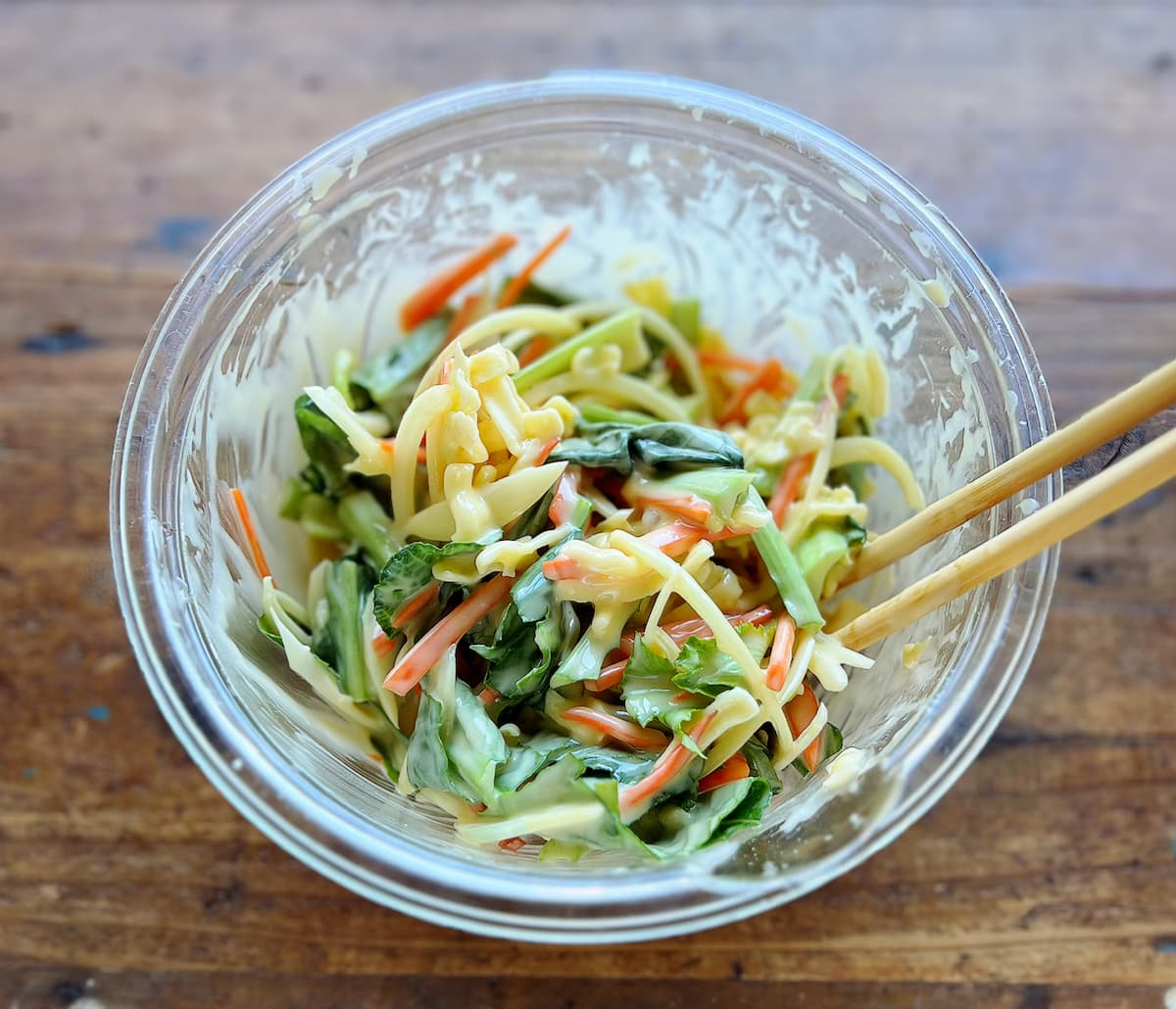 残り野菜のチーズチヂミ