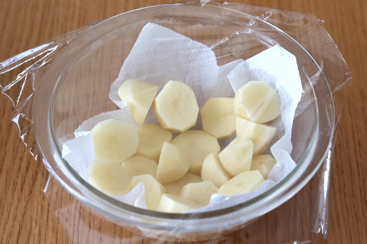 ポテトとほうれん草の豚巻き作り方