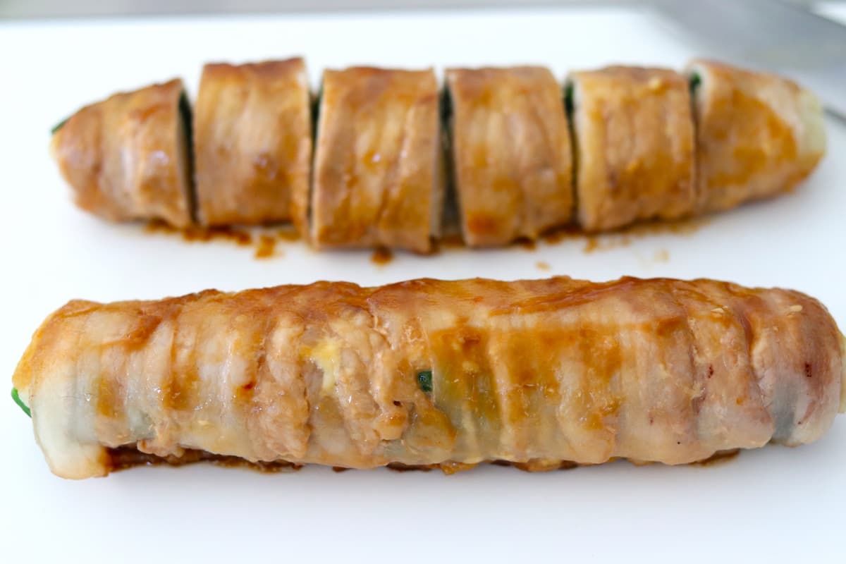 ポテトとほうれん草の豚巻き作り方